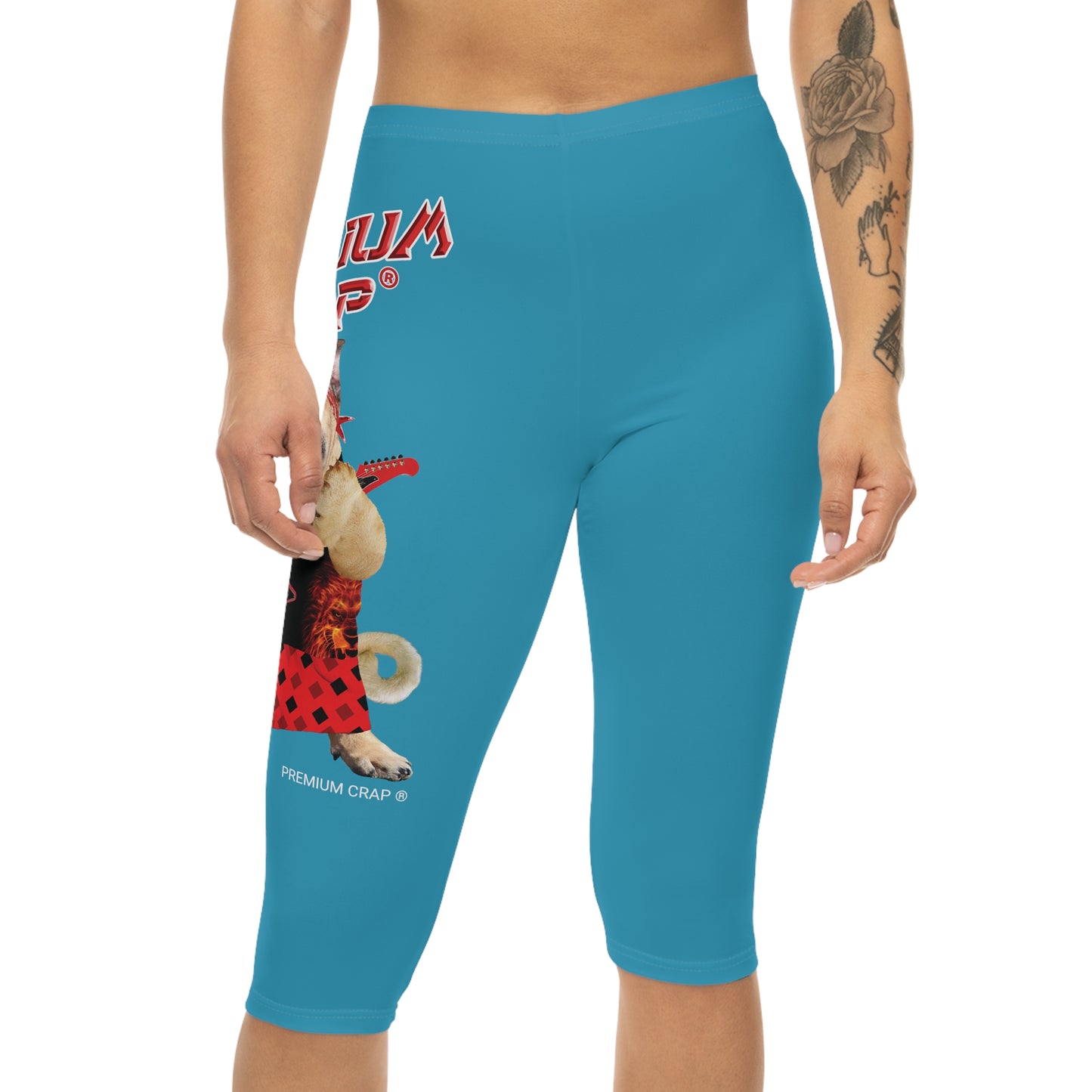 Premium Crap II Women’s Capri Leggings - Turquoise