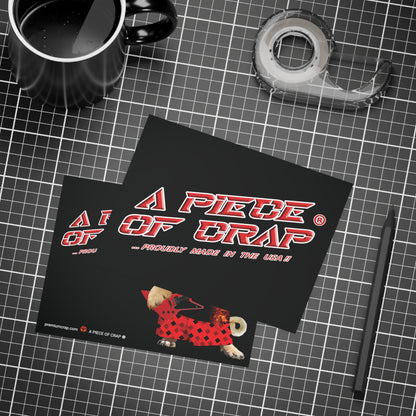 A Piece of Crap II Postcard Bundles (envelopes included)