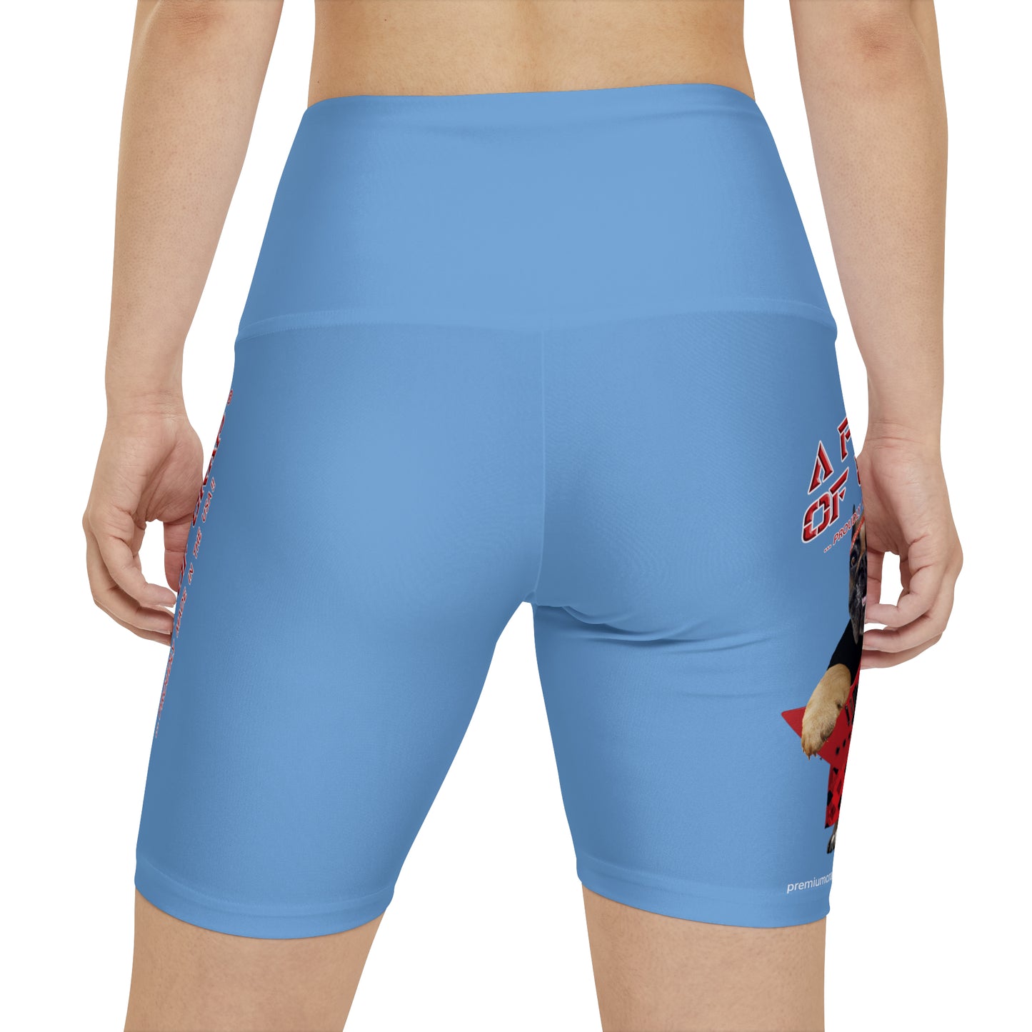 A Piece Of Crap II Women's Workout Shorts - Light Blue