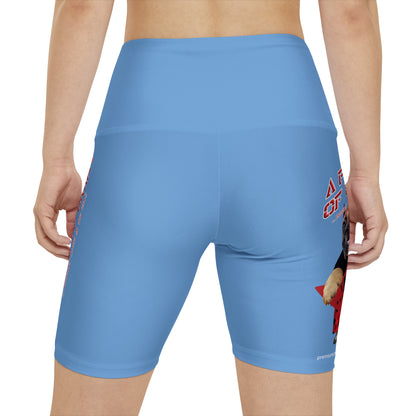 A Piece Of Crap II Women's Workout Shorts - Light Blue