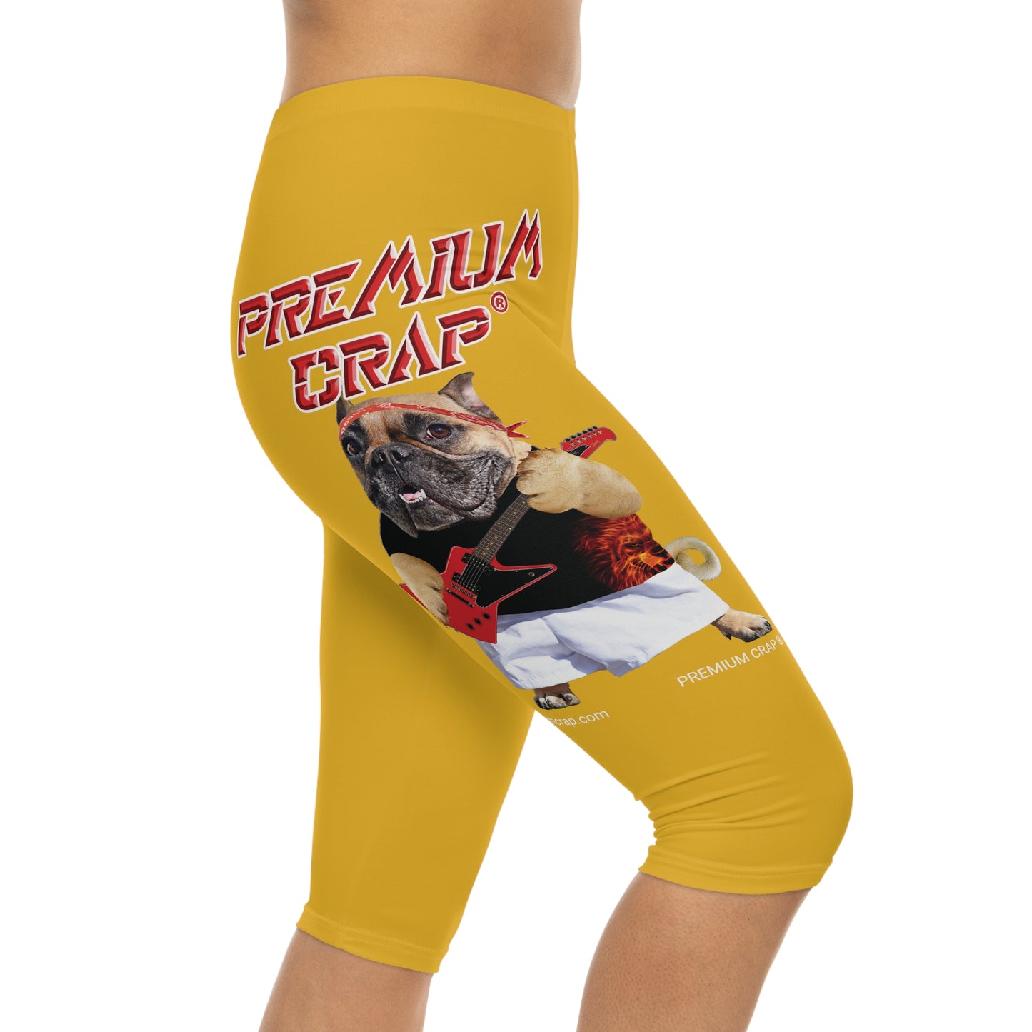 Premium Crap Women’s Capri Leggings - Yellow