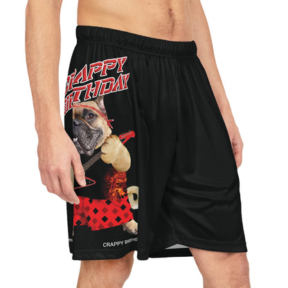 Crappy Birthday II Basketball Shorts - Black