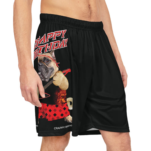 Crappy Birthday II Basketball Shorts - Black