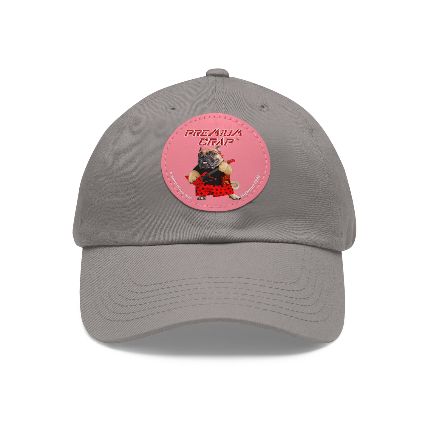 Premium Crap II Dad Hat with Leather Patch (Round)