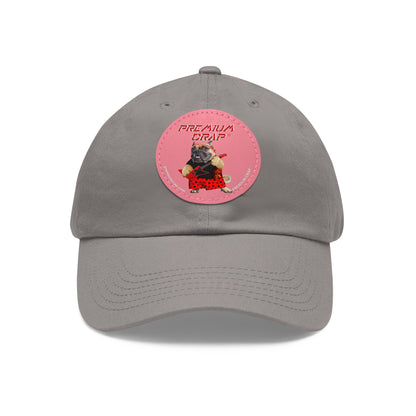 Premium Crap II Dad Hat with Leather Patch (Round)