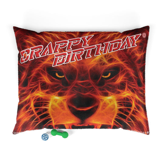 Crappy Birthday Pawfectly Cozy Pet Bed