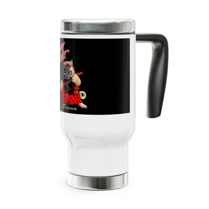 Crappy Birthday II Stainless Steel Travel Mug with Handle, 14oz