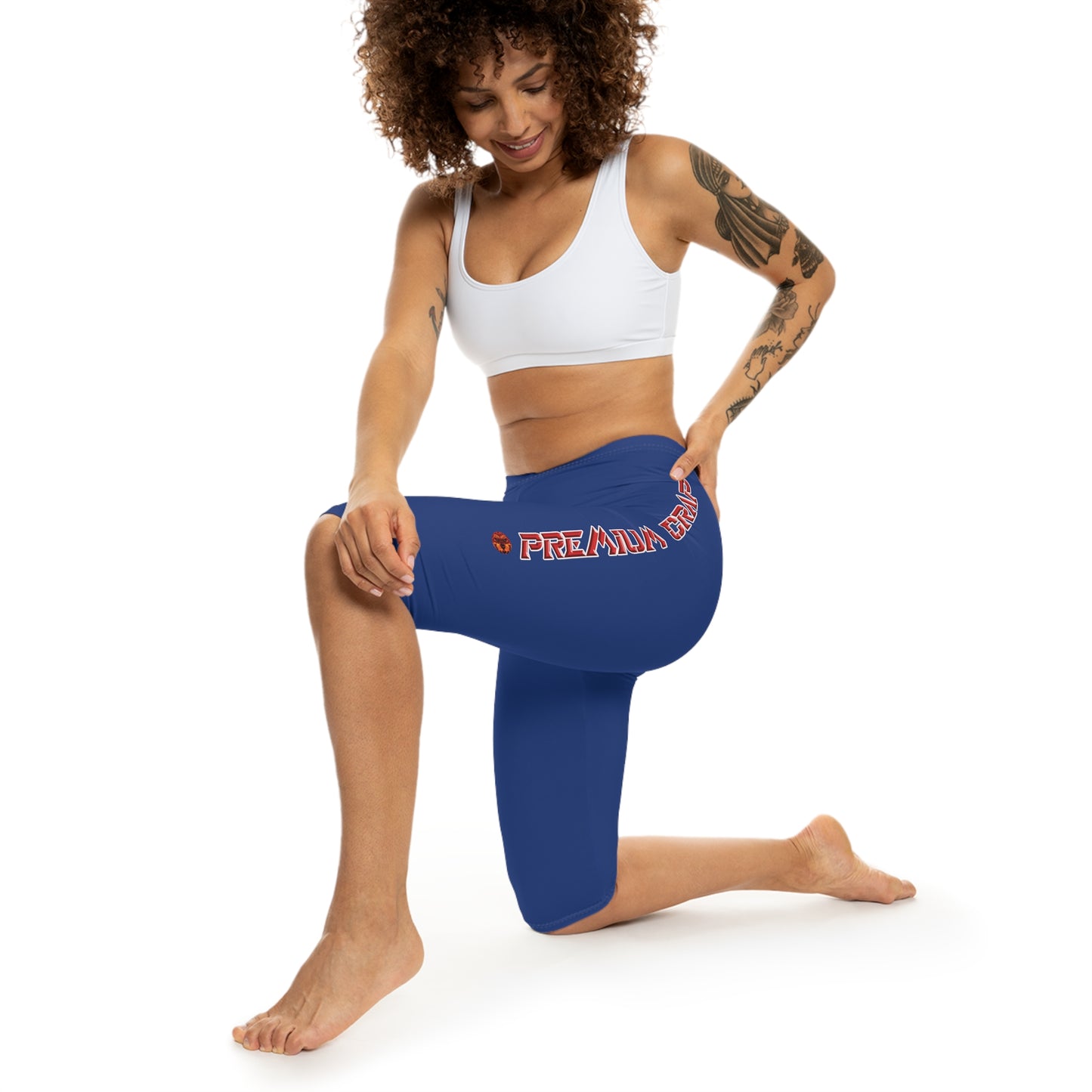 Premium Crap Capri-Cious Leggings - Dark Blue