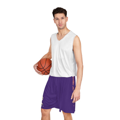 A Piece Of Crap II Basketball Shorts - Purple