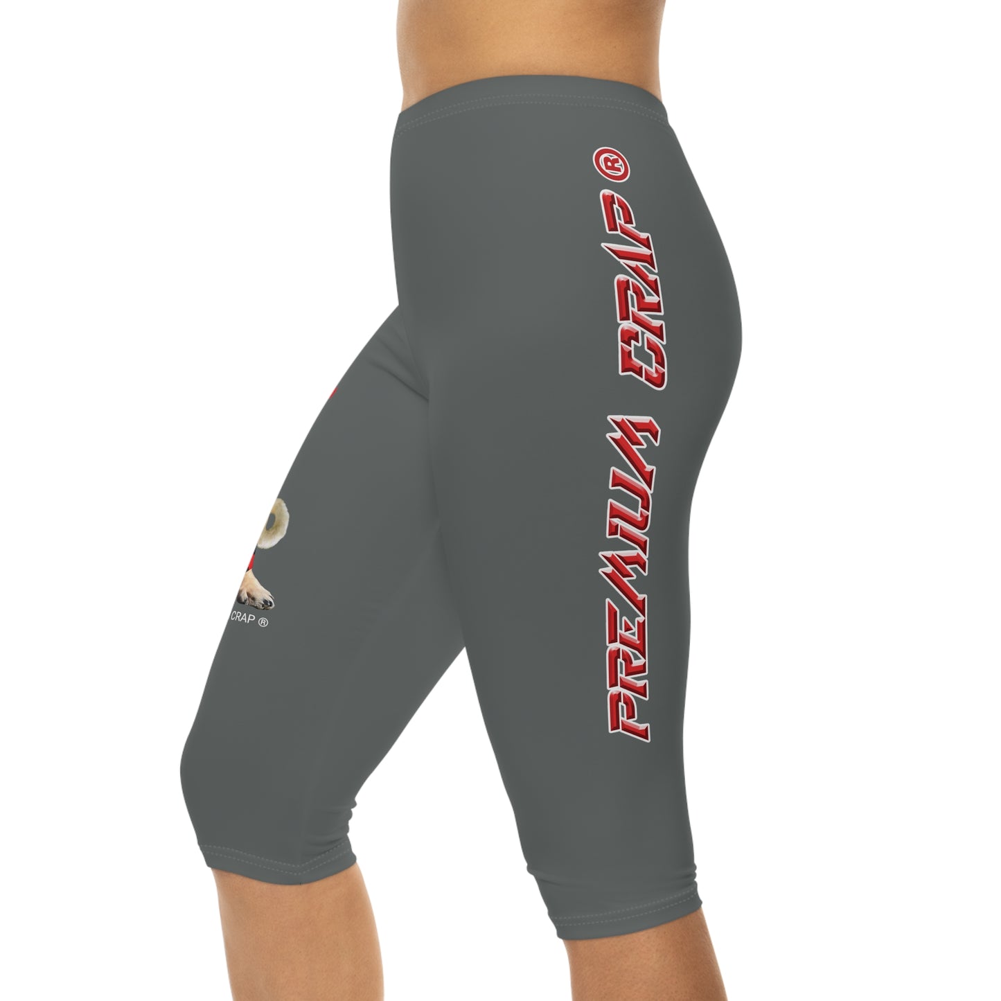 Premium Crap II Women’s Capri Leggings - Dark Grey