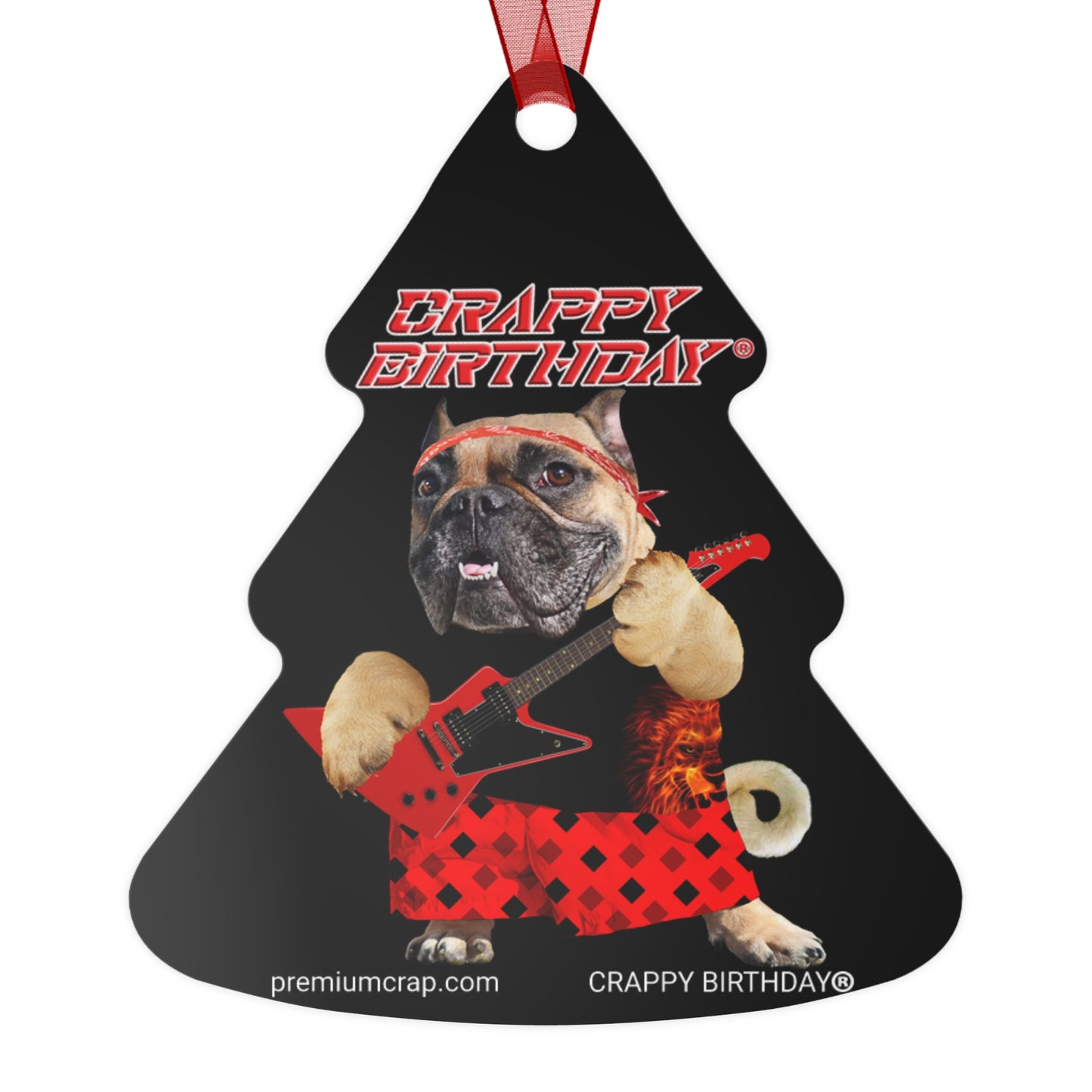 Crappy Birthday II Christmas Metal Ornaments