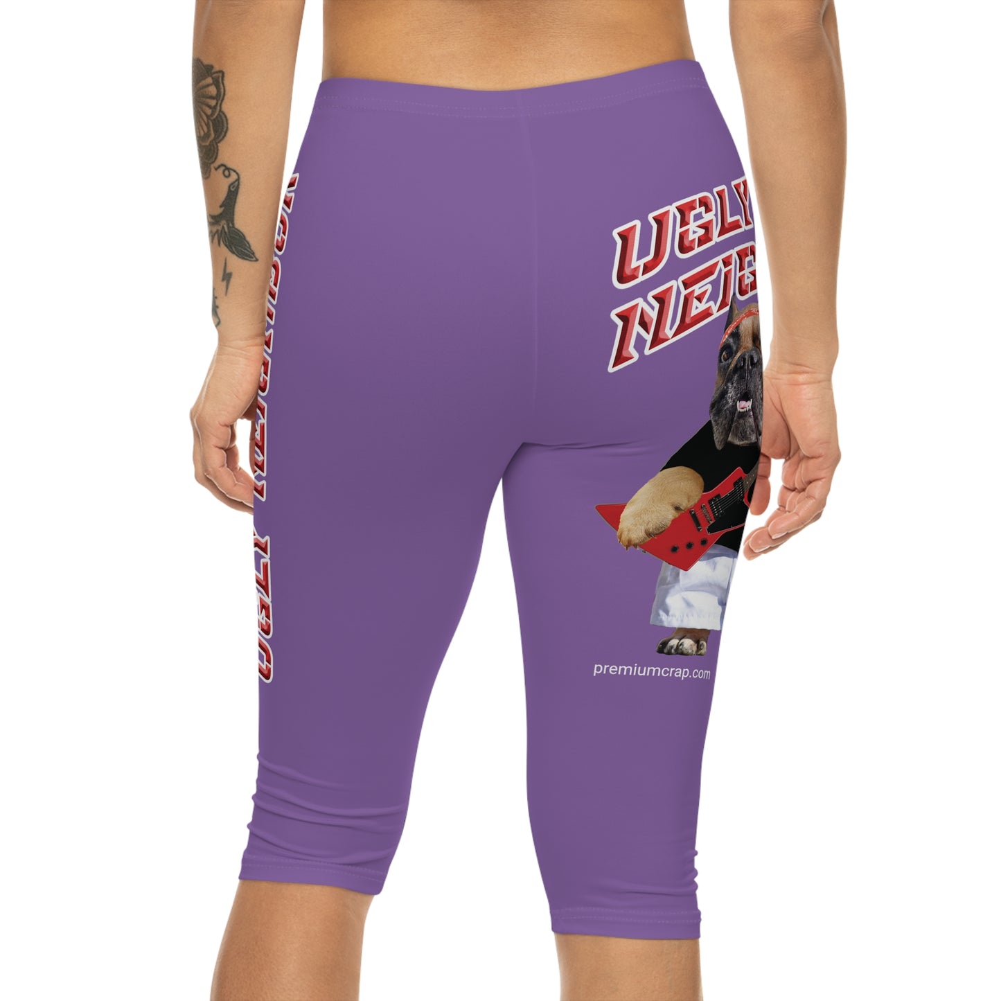 Ugly Neighbor Capri-Cious Leggings - Light Purple