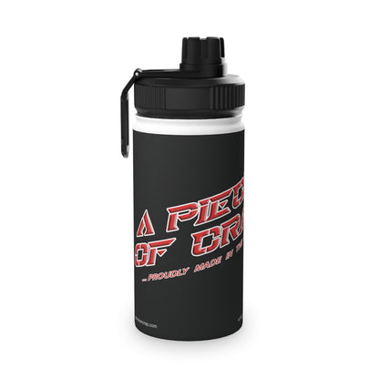 A Piece of Crap II Stainless Steel Water Bottle, Sports Lid