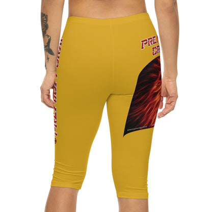 Premium Crap Capri-Cious Leggings - Yellow