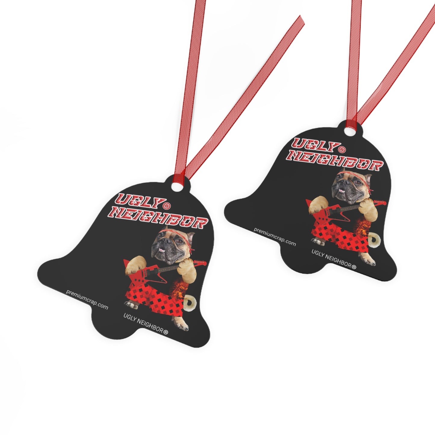 Ugly Neighbor II Christmas Metal Ornaments