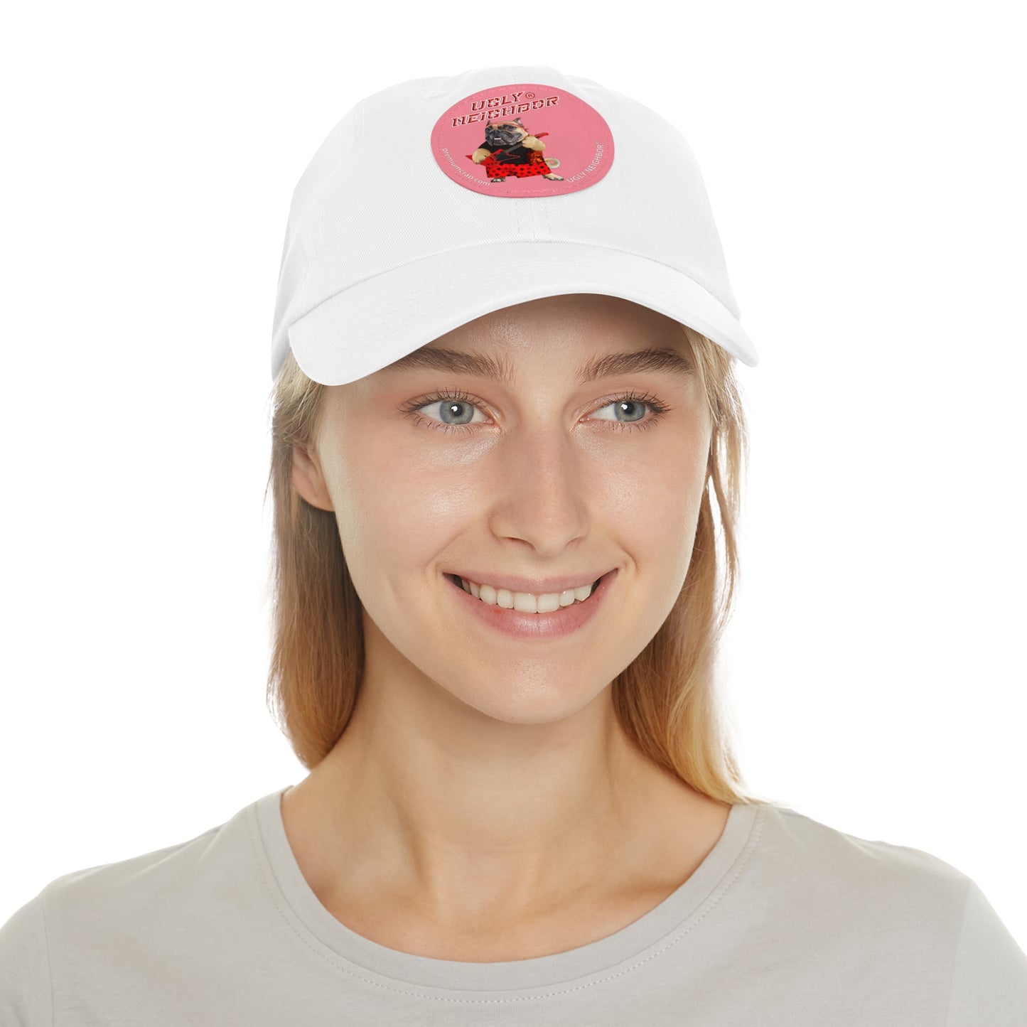 Ugly Neighbor II Dad Hat with Leather Patch (Round)