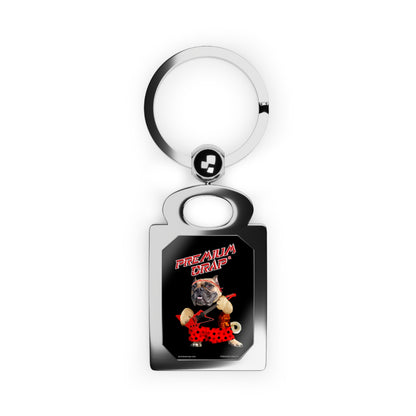 Premium Crap II Rectangle Photo Keyring