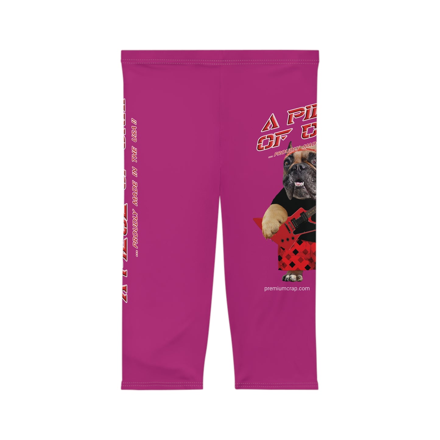 A Piece Of Crap II Women’s Capri Leggings - Pink
