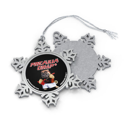 Premium Crap Pewter Snowflake Ornament