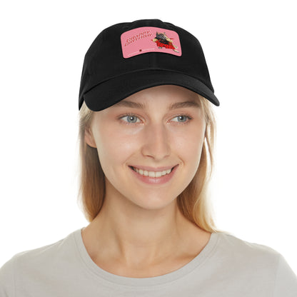 Crappy Birthday II Dad Hat with Leather Patch (Rectangle)