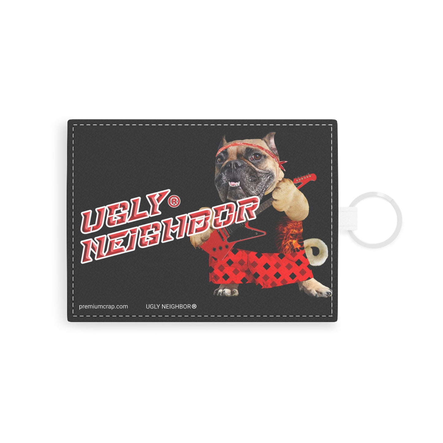 Ugly Neighbor II Saffiano Leather Card Holder