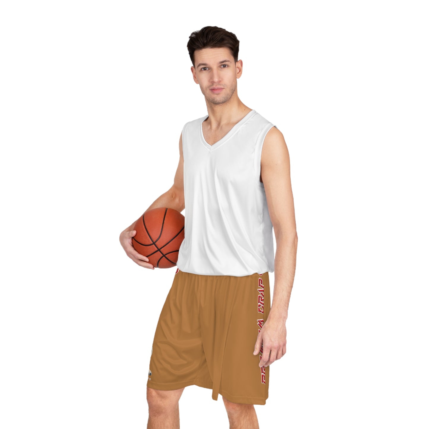 Premium Crap Basketball Shorts - Light Brown