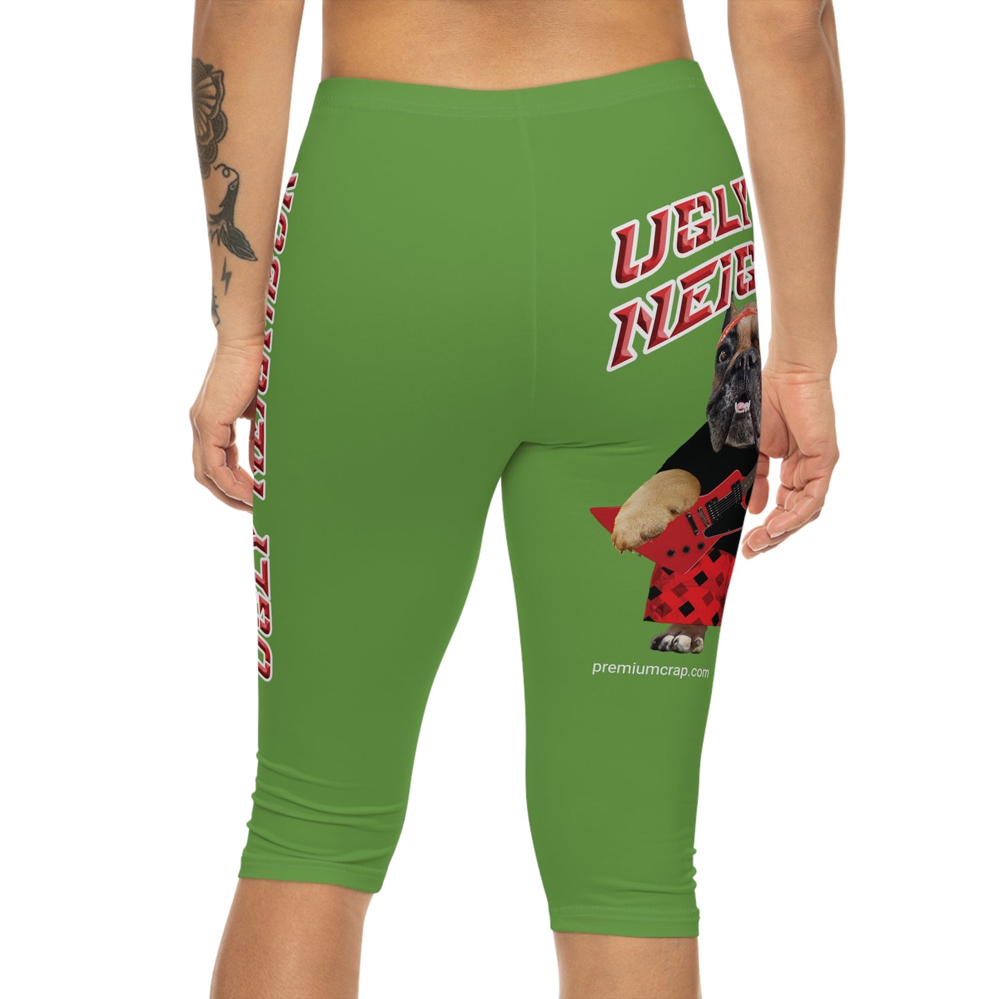 Ugly Neighbor II Women’s Capri Leggings - Green