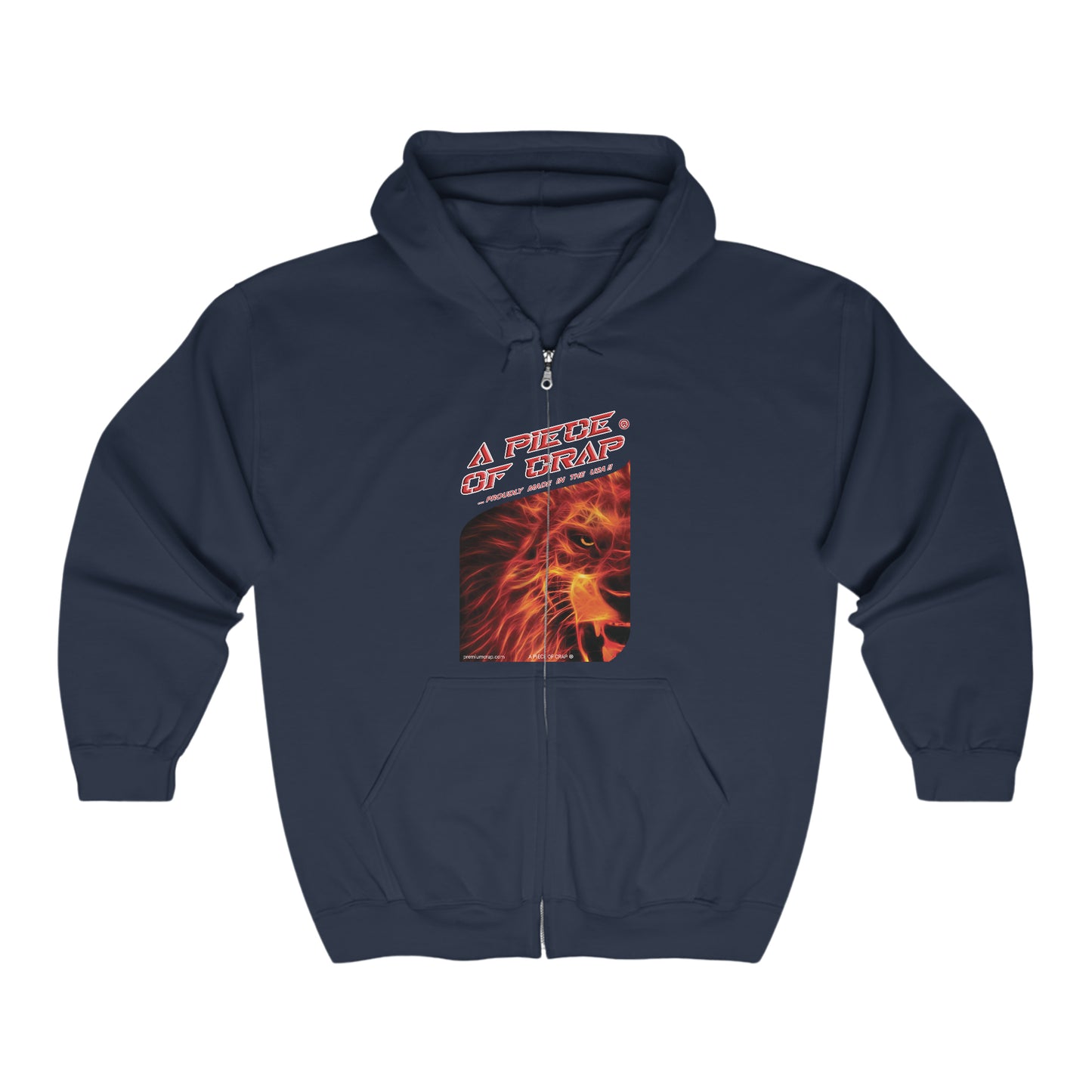 A Piece Of Crap Full Zip Whimsy Hooded Sweatshirt