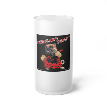 Premium Crap II Frosted Glass Beer Mug