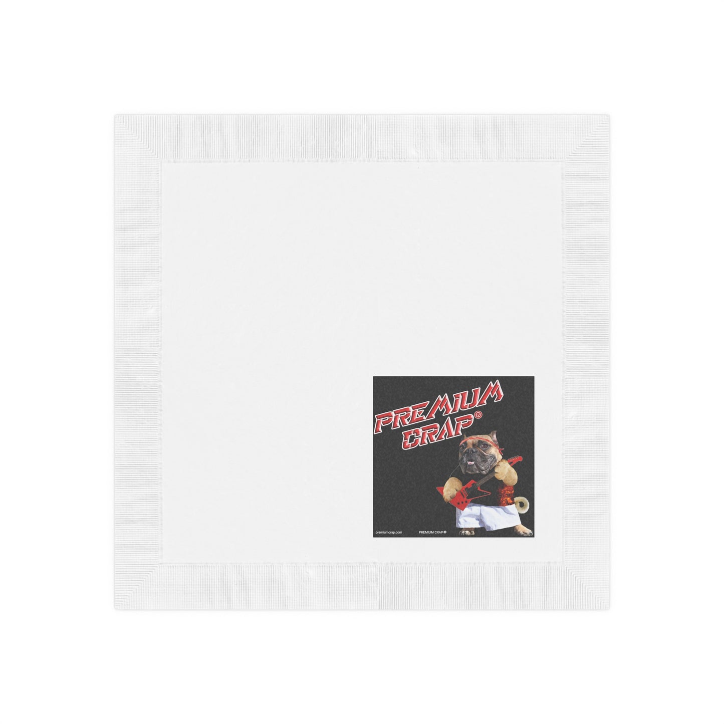 Premium Crap White Coined Napkins