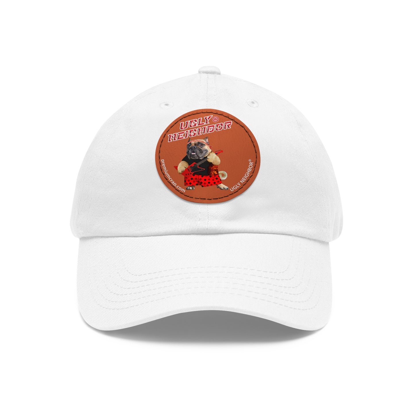 Ugly Neighbor II Dad Hat with Leather Patch (Round)