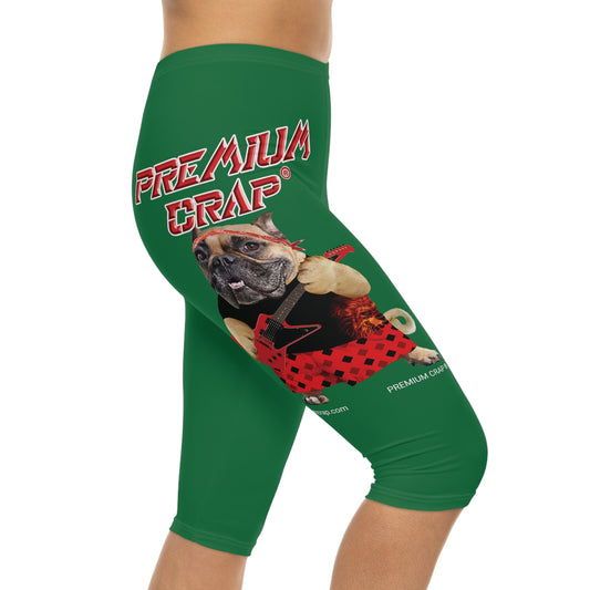 Premium Crap II Women’s Capri Leggings - Dark Green