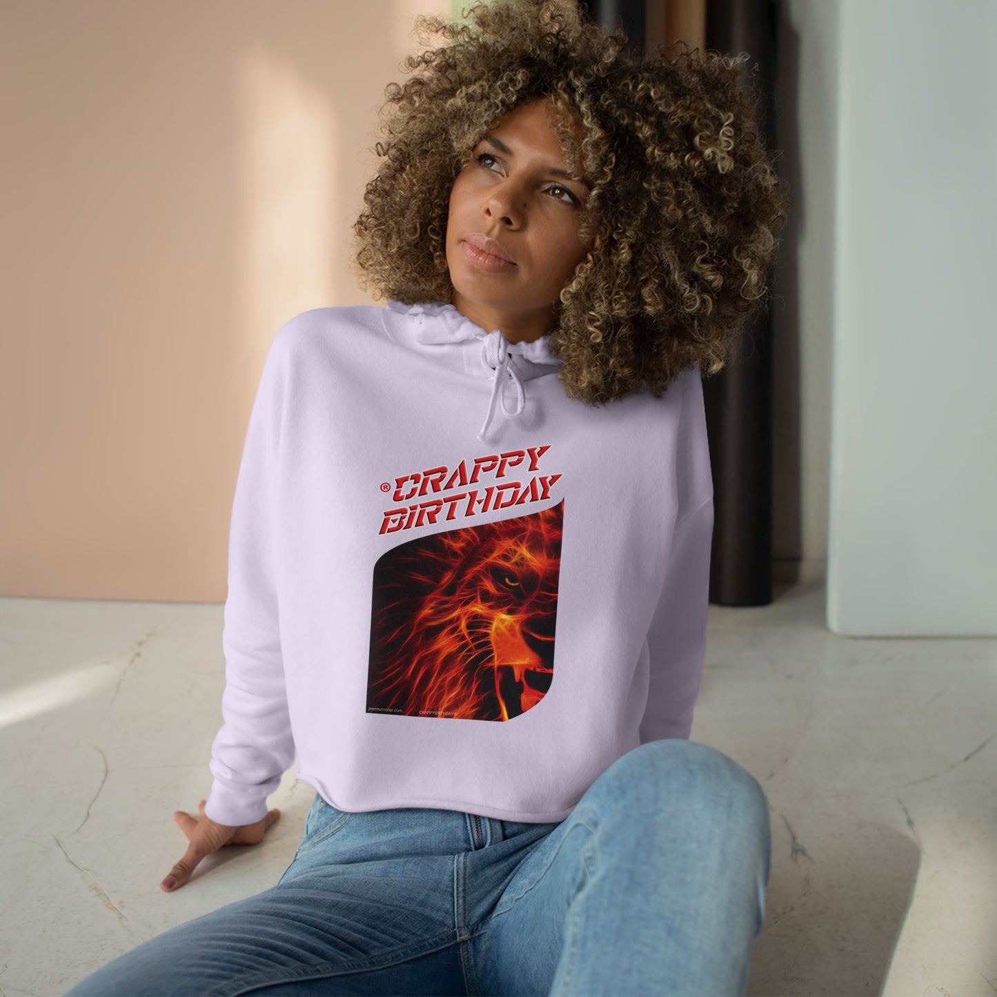 Crappy Birthday Cropped Hoodie
