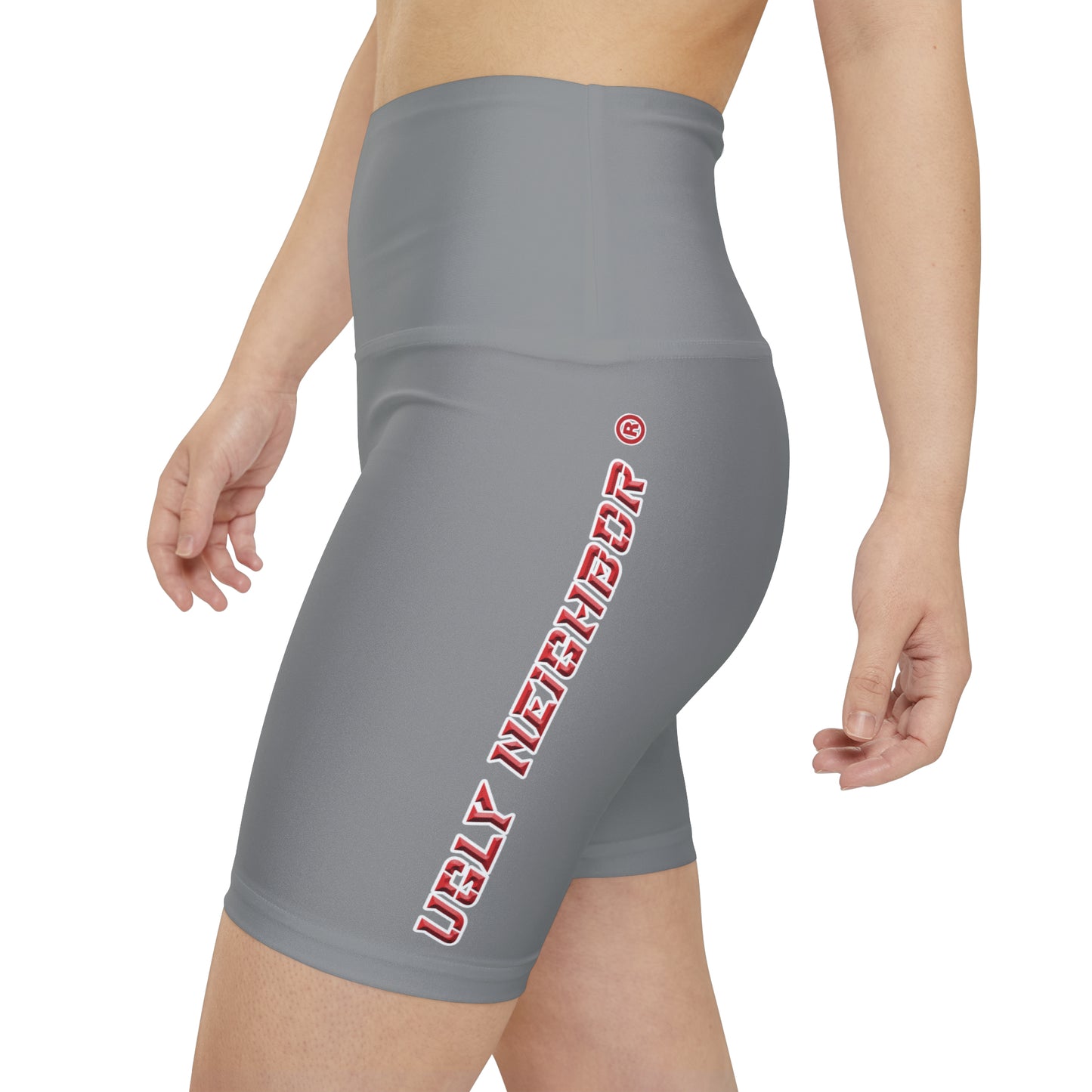 Ugly Neighbor II Women's Workout Shorts - Grey