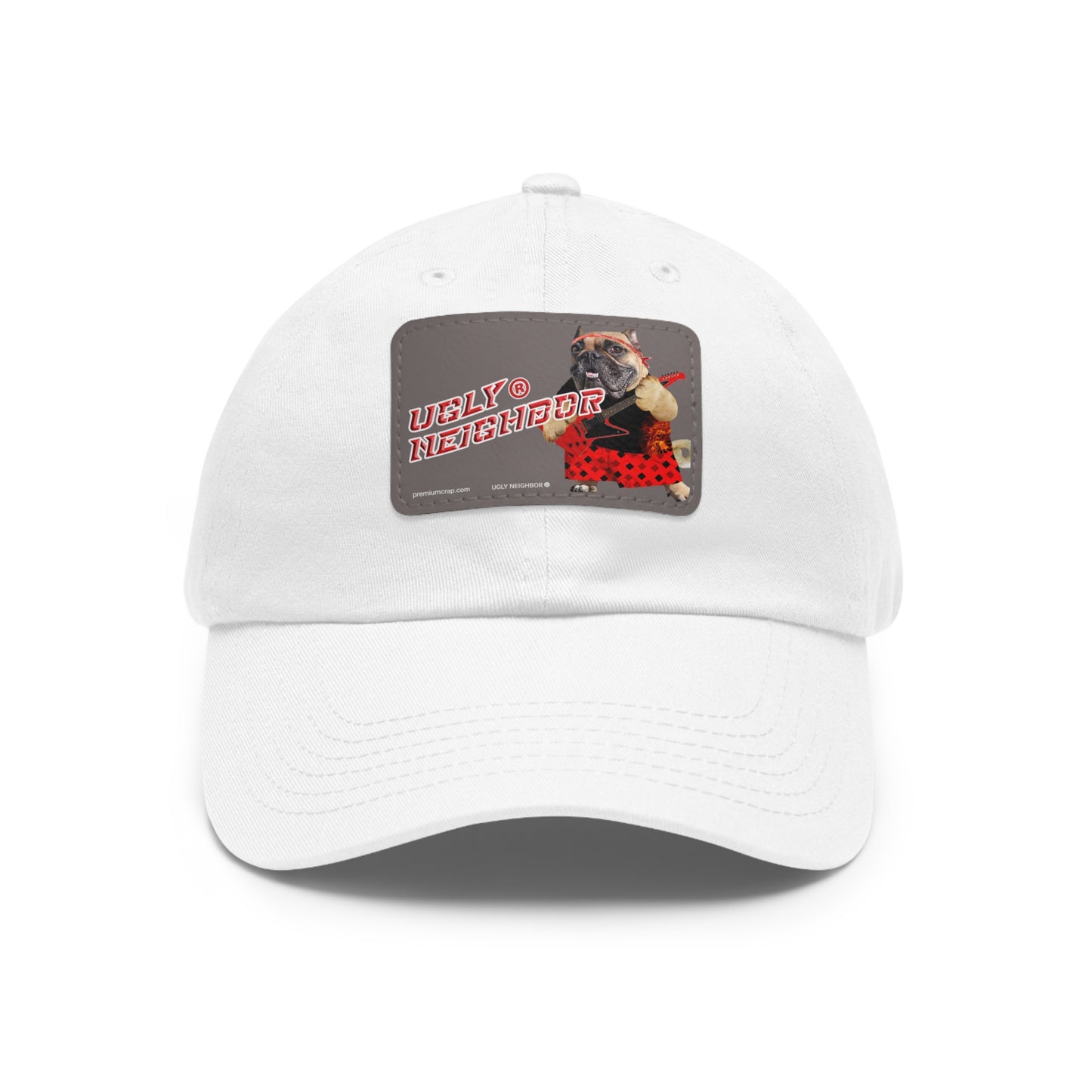 Ugly Neighbor II Dad Hat with Leather Patch (Rectangle)