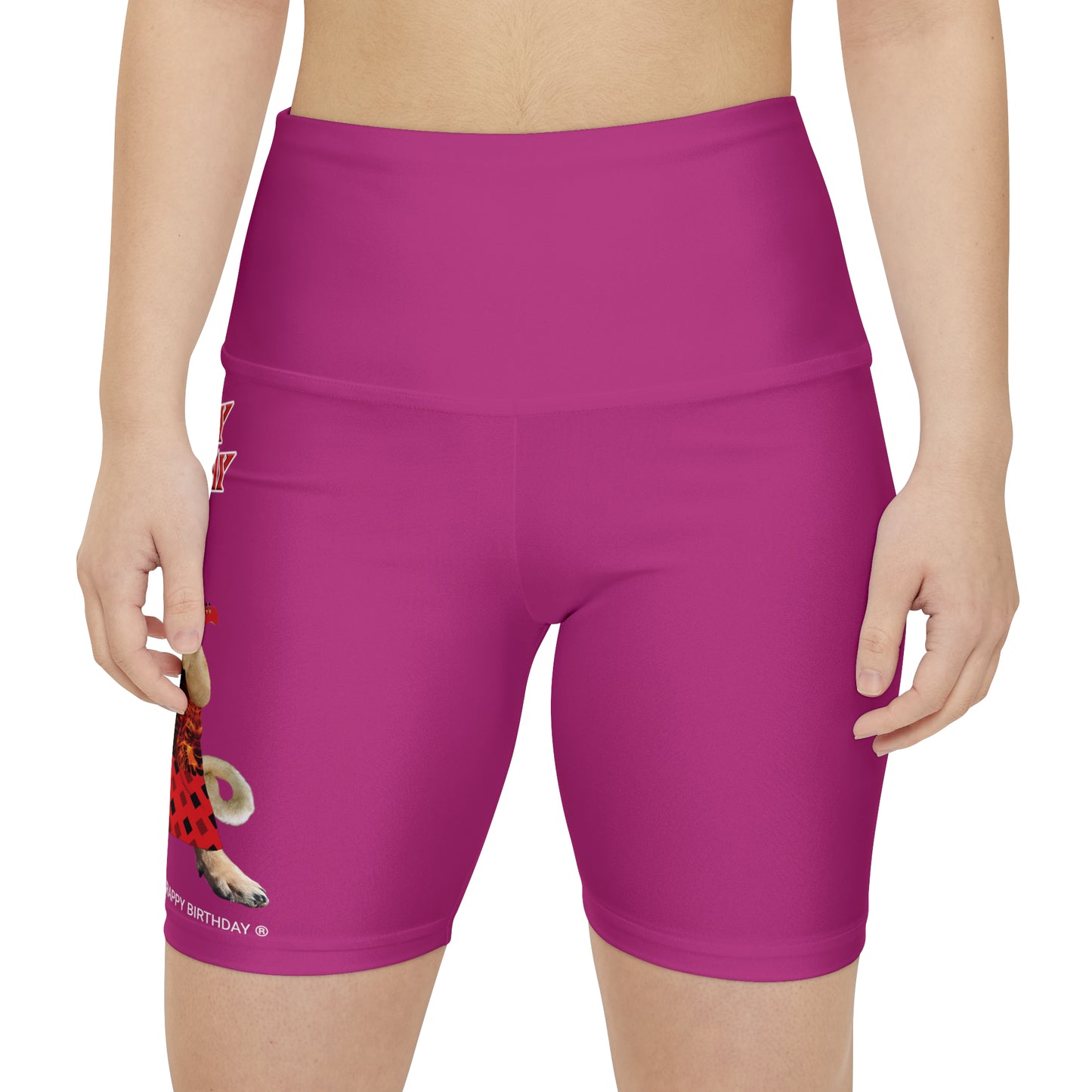 Crappy Birthday II Women's Workout Shorts - Pink