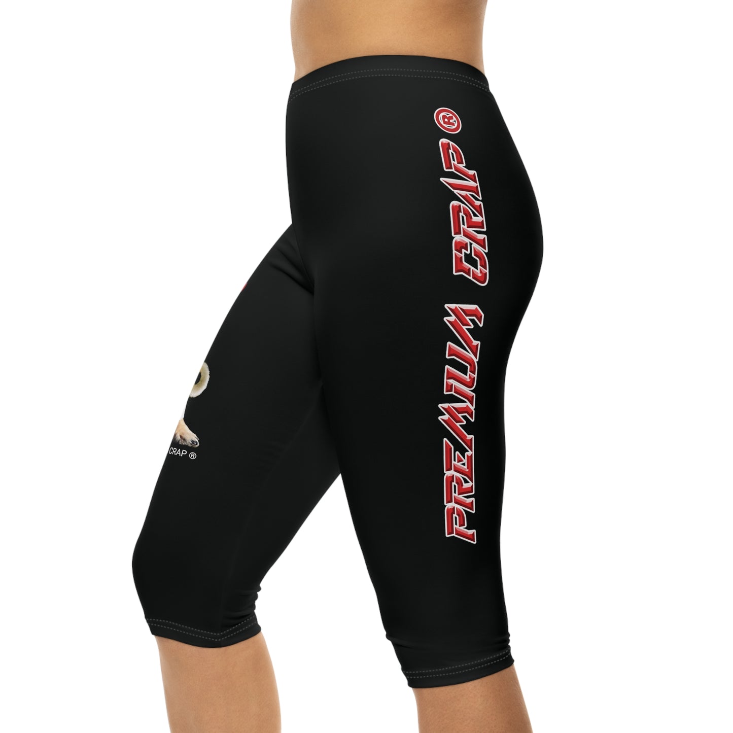 Premium Crap Women’s Capri Leggings - Black