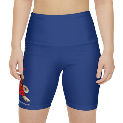 A Piece Of Crap II Women's Workout Shorts - Dark Blue
