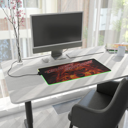 Crappy Birthday LED Gaming Mouse Pad