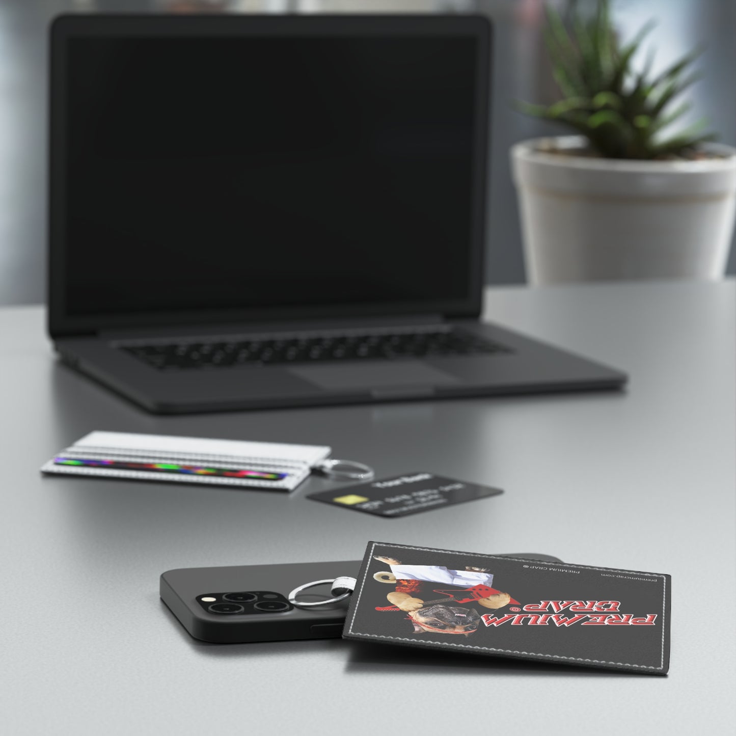 Premium Crap Saffiano Leather Card Holder