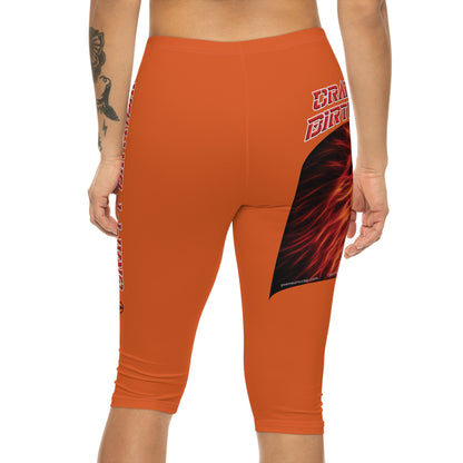 Crappy Birthday Capri-Cious Leggings - Orange