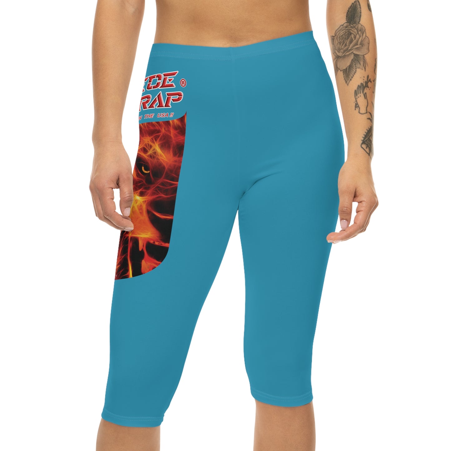 A Piece Of Crap Capri-Cious Leggings - Turquoise