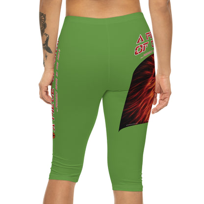 A Piece Of Crap Capri-Cious Leggings - Green