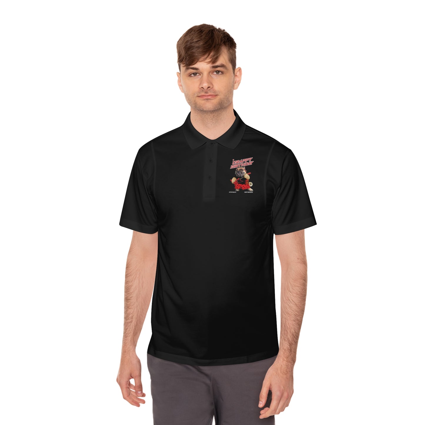 Crappy Birthday II Men's Sport Polo Shirt