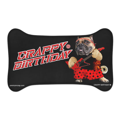 Crappy Birthday II Pet Feeding Mat