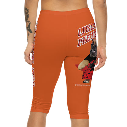 Ugly Neighbor II Women’s Capri Leggings - Orange