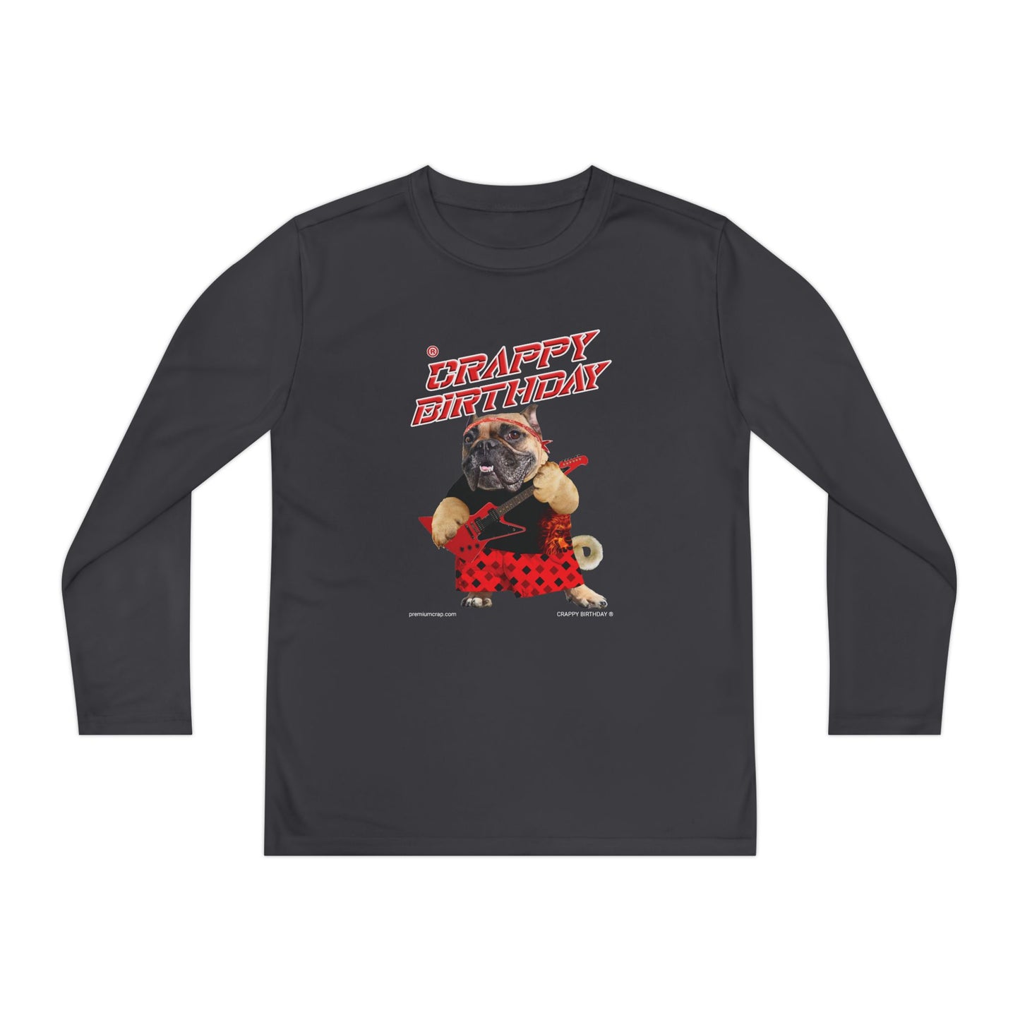 Crappy Birthday II Youth Long Sleeve Competitor Tee
