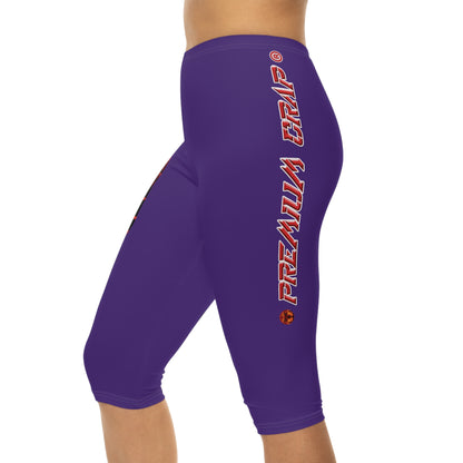 Premium Crap Capri-Cious Leggings - Purple