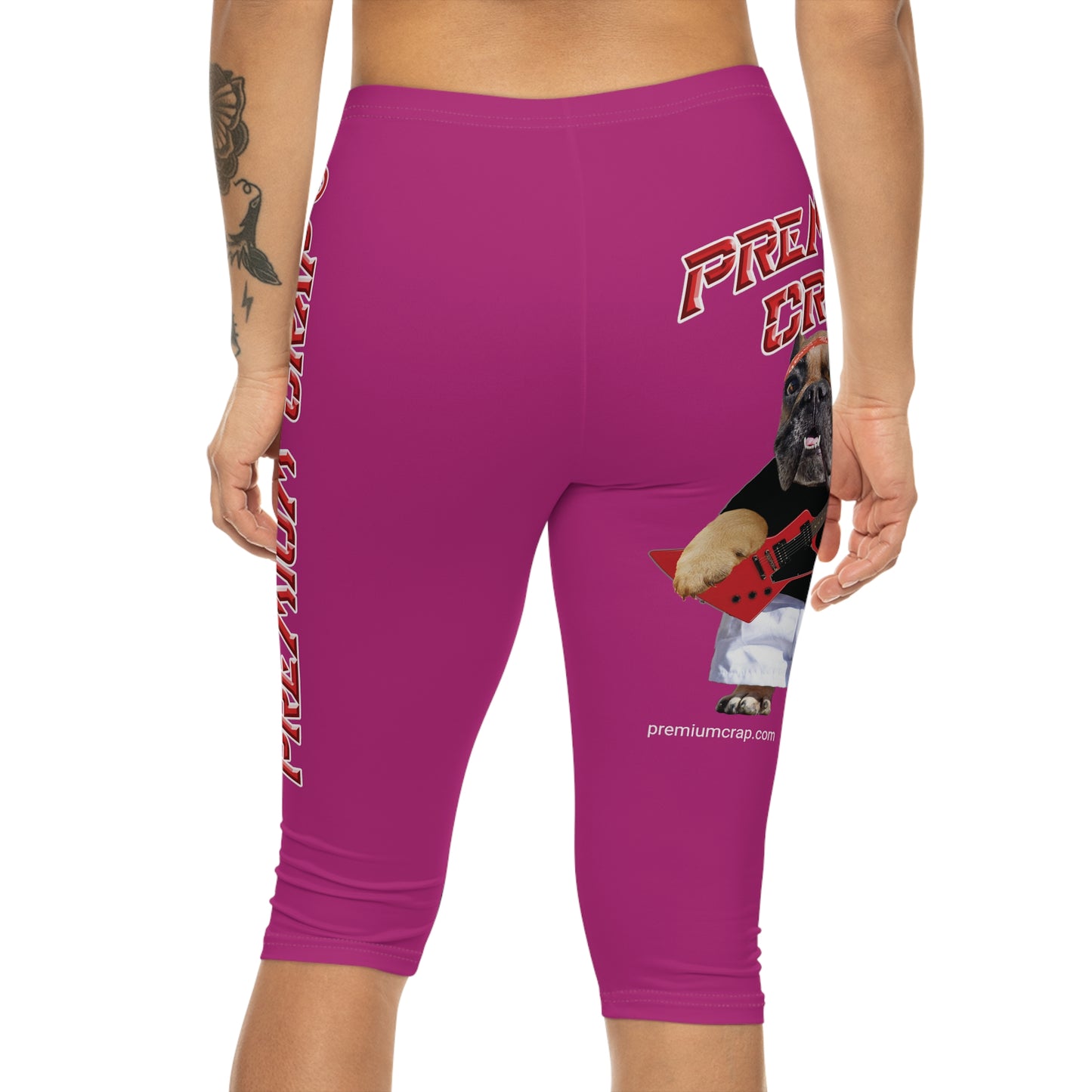 Premium Crap Women’s Capri Leggings - Pink