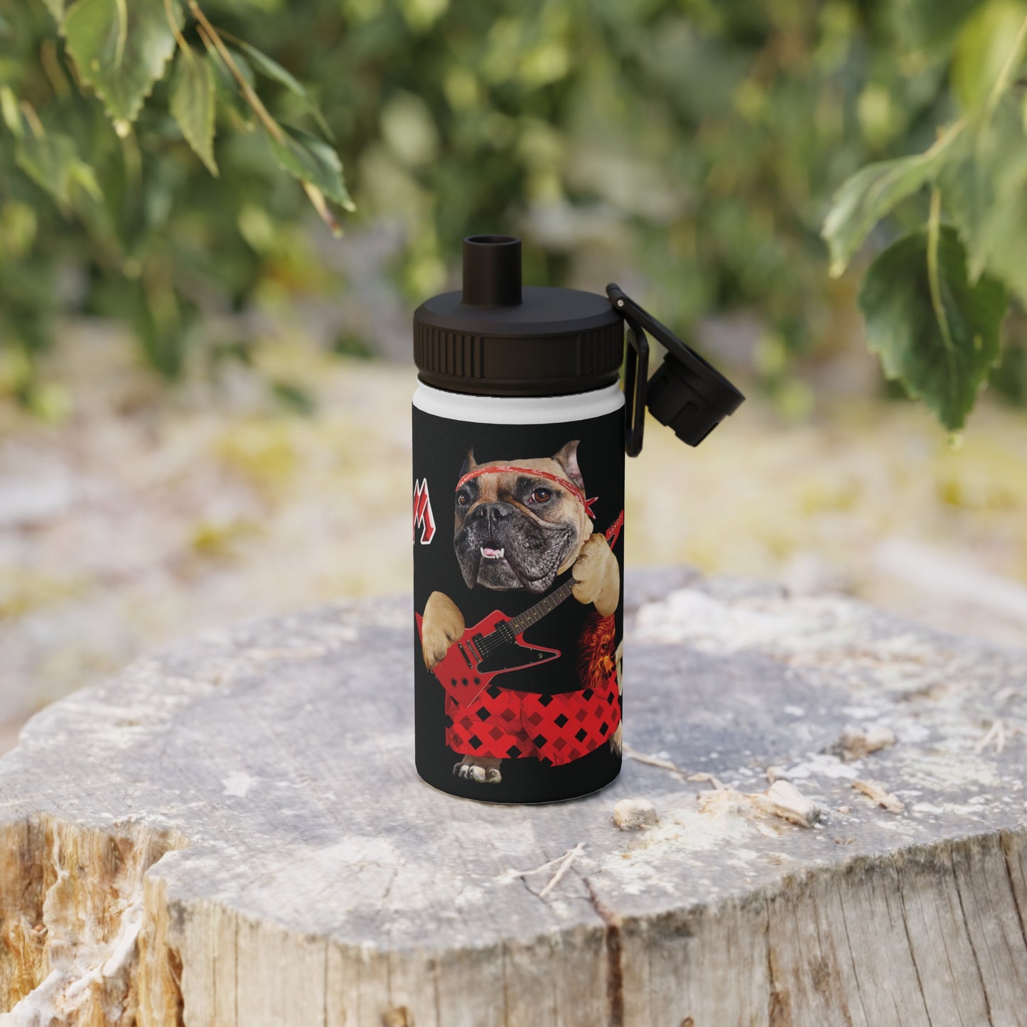 Premium Crap III Stainless Steel Water Bottle, Sports Lid